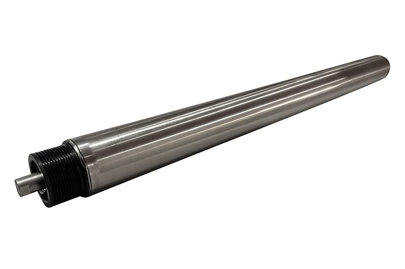 Poly-v belt driven conveyor roller
