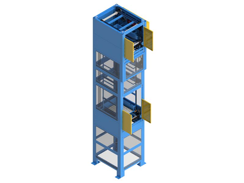 Transportador vertical continuo